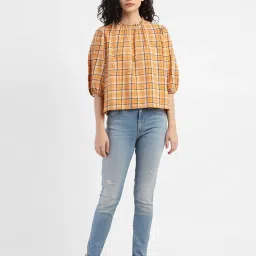 Levi's 721 Blue Skinny Fit High Rise Jeans image 4