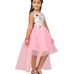 Aarika Kids Pink Printed Dress image 4