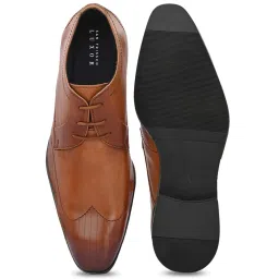 San Frissco Men's Tan Derby Shoes image 4