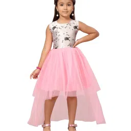 Aarika Kids Pink Printed Dress image 1