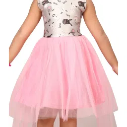 Aarika Kids Pink Printed Dress image 5