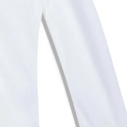 Tommy Hilfiger Kids White Cotton Regular Fit Full Sleeves Shirt image 4