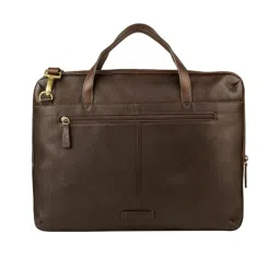 Hidesign Cougar 01 Brown Solid Medium Laptop Messenger Bag image 4
