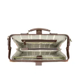 Hidesign Tan Solid Medium Laptop Messenger Bag image 4