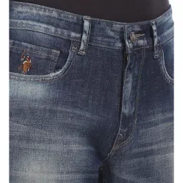 U.S. Polo Assn. Dark Blue Slim Fit Jeans - Flexi Collection image 4