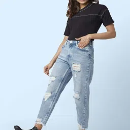 SF Jeans by Pantaloons Blue Cotton High Rise Jeans image 4