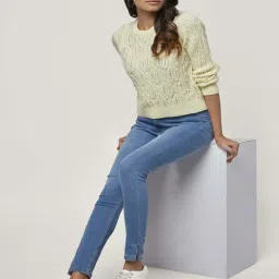 Honey by Pantaloons Off-White Embellished Sweater image 4