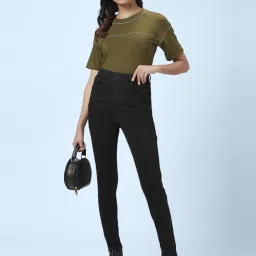 SF Jeans by Pantaloons Black High Rise Jeans image 4