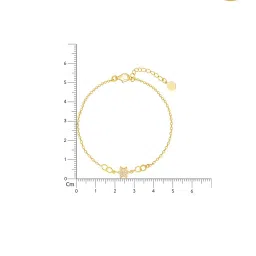 GIVA 92.5 Sterling Silver Golden Dazzling Star Bracelet image 4