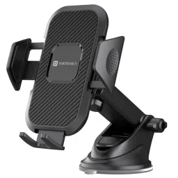 Portronics Black Clamp M Car Mobile Holder with 360¿ Rotational image 2