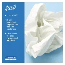 Scott 8 x 580 inch Slim Hard Roll Towels (White, Pack of 6) image 4