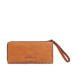 Hidesign Maasai Tan Textured Zip Around Wallet for Women image 4