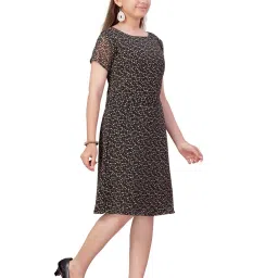 Aarika Kids Black Printed Dress image 4