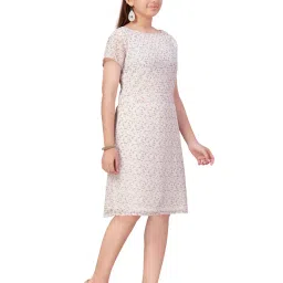 Aarika Kids White Printed Dress image 4