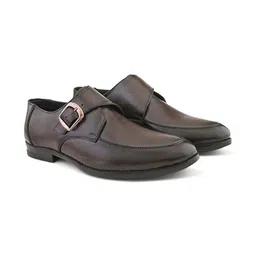 N N Creation Men Leather Formal Monk Shoes image 4