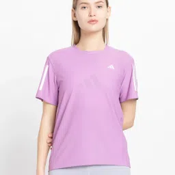 adidas Purple REGULAR Printed T-Shirt image 2