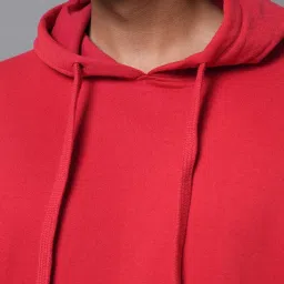 High Star Red Regular Fit Hooded Sweatshirt image 4