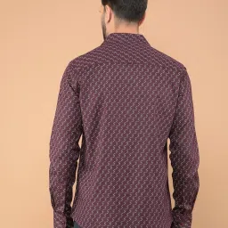 Crimsoune Club Wine Blended Slim Fit Self image 2