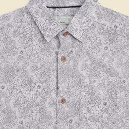 Pantaloons Junior White Cotton Floral Print Shirt image 4