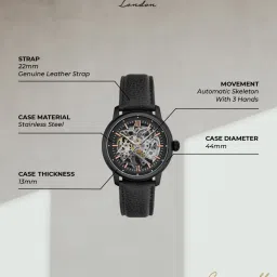 Earnshaw ES-8290-06 Cornwall Skeleton Analog Watch for Men image 4