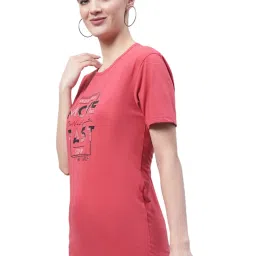 Vimal Jonney Beige & Pink Cotton Printed T-Shirt - Pack Of 2 image 4