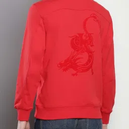 Calvin Klein Chinese Red Cotton Regular Fit Printed Sweatshirt image 2