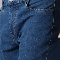 High Star Blue Relaxed Fit Lightly Washed Jeans image 4