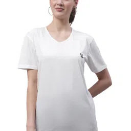 Vimal Jonney White & Beige Cotton Logo T-Shirt - Pack Of 2 image 4