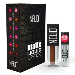 Neud Matte Liquid Lipstick Combo Oh My Coco & Espresso Twist with Two Lip Gloss Free image 3