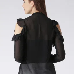 KASSUALLY Black Relaxed Fit Shirt image 2