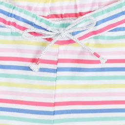 Pantaloons Junior Multicolor Cotton Striped Shorts image 4