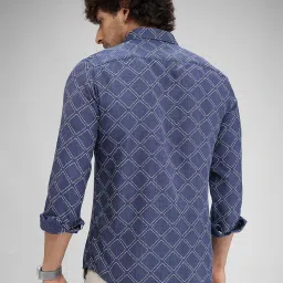 Vastrado Navy Relaxed Fit Printed Shirt image 2