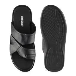 WALKWAY by Metro Men Black Solid Sandals image 5