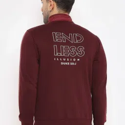 Duke Wine Regular Fit Printed Sweatshirt image 2
