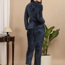 Sweet Dreams Blue Regular Fit Solid Tracksuit image 2