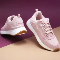 U.S. Polo Assn. Women's Pink Running Shoes-image-9