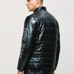 Pepe Jeans Navy Blue Regular Fit Quilted Jacket image 2