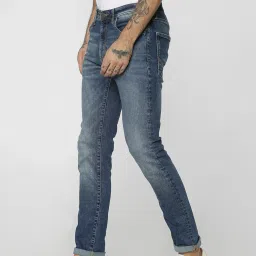 Jack & Jones Dark Blue Skinny Fit Low Rise Jeans image 3