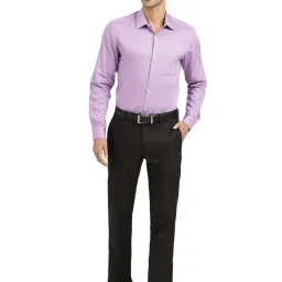 Arrow Dark Brown Regular Fit Checks Trousers image 5