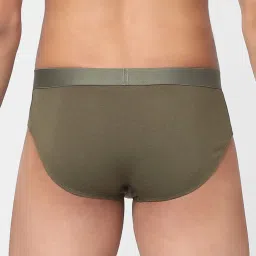 Jack & Jones Olive & Grey Regular Fit Briefs- Pack Of 2 image 2