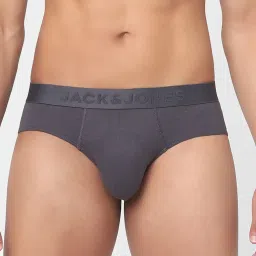 Jack & Jones Olive & Grey Regular Fit Briefs- Pack Of 2 image 3