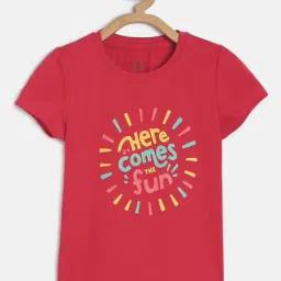 MINIKLUB Kids Dark Pink Printed Top-image-5