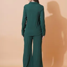 Kasendra Collared Shirt & Palazzo Co-Ord Set image 2