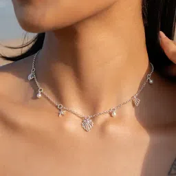 Shaya 925 Silver Shell Yeah Necklace-image-0