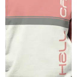 HELLCAT Pink & Olive Printed Full Sleeves T-Shirt (Pack Of 2) image 5
