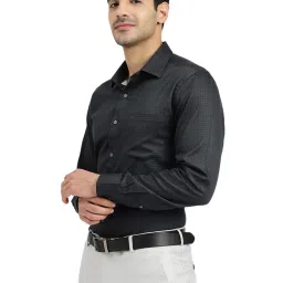 Arrow Dark Green Cotton Slim Fit Printed Shirt image 3