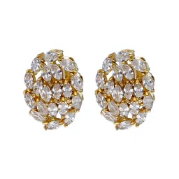 Sri Jagdamba Pearls Clear & White Alloy Classic Necklace Set image 3