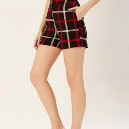 Sera Black Checks Shorts image 3