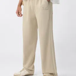 The Souled Store Beige Loose Fit Solid Joggers-image-27