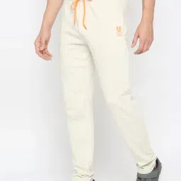UnderJeans by Spykar White Regular Fit Trackpants image 3